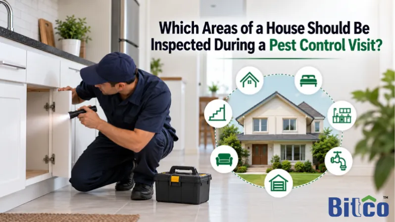 Which Areas of a House Should Be Inspected During a Pest Control Visit?
